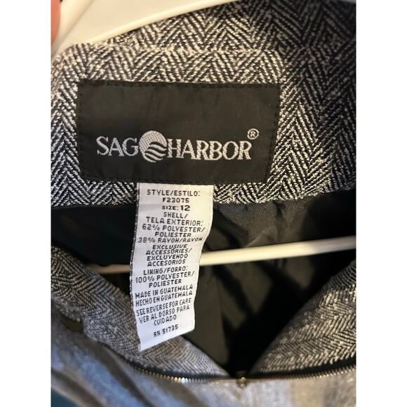 Sag Harbor Women’s Gray Zip-Up Jacket with Faux Leather Trim - Picture 3 of 14